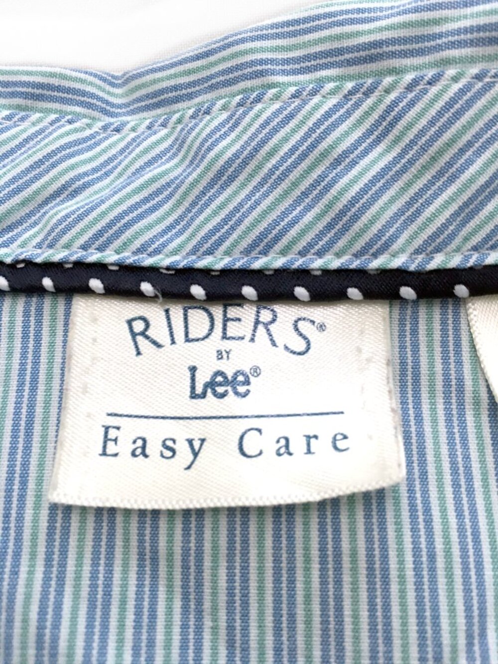 Lee Blue Striped Shirt Women's Size 1X - Picture 4 of 6